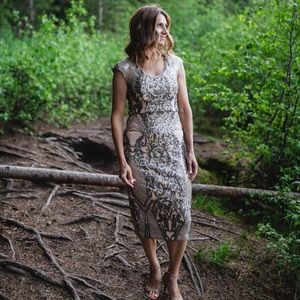 Silver Sequin Formal